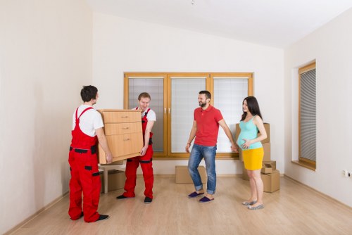Customers accessing their storage units at Croydon Storage